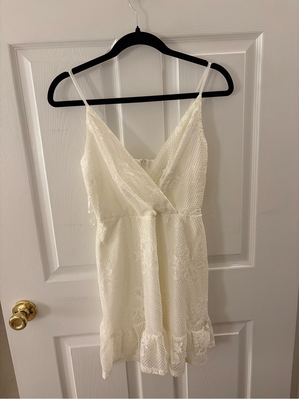 Speechless Cream Lace Mini Dress